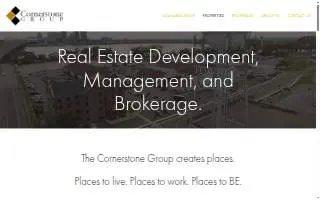 Cornerstone Group website