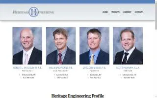 Heritage Engineering website