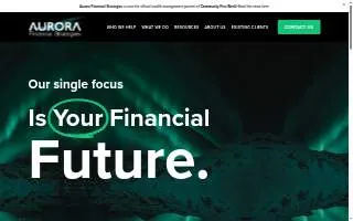 Aurora Financial Strategies website