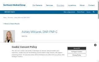 Ashley Milcarek, DNP, FNP-C website