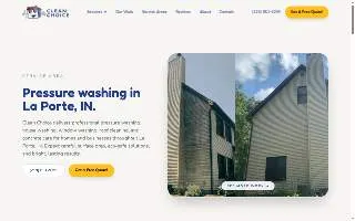 Clean Choice Pressure Washing website