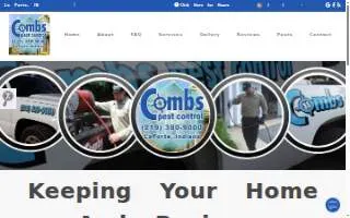 Combs Pest Control website