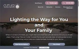 Cutler Funeral Home and Cremation Center website
