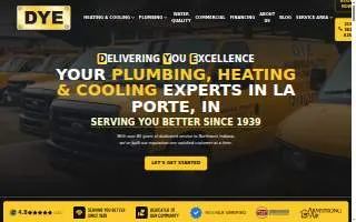 Dye Plumbing & Heating Service Co. website
