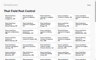 Hatfield Pest Control website