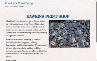 Hawkins Print Shop