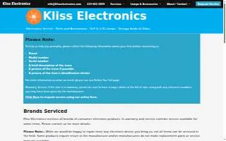 Kliss Electronics website