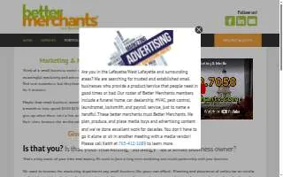 Better Merchants Marketing and Media website