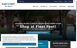 Fleet Feet West Lafayette website
