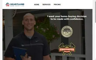 Heartland Home Inspections website