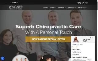 Wagner Chiropractic Center website