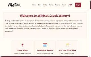 Wildcat Creek Winery of Lafayette website