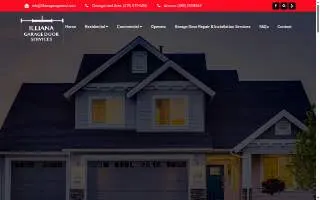 Illiana Garage Door Services of Lake Station website