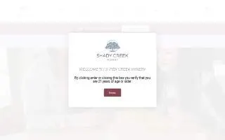 Shady Creek Winery of Lake Station website