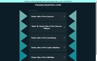 Train Like A Pro website