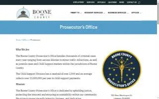 Boone County Prosecutor website