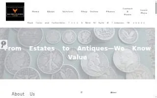 Hauk Coins and Collectibles website