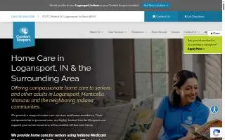 Comfort Keepers Home Care of Logansport website