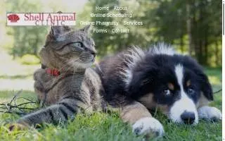 Shell Animal Clinic website