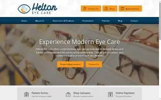 Helton Eye Care website