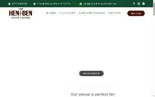 Hen & Ben Event Center website