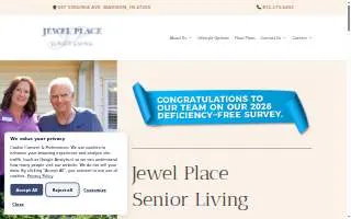 Jewel Place Senior Living website