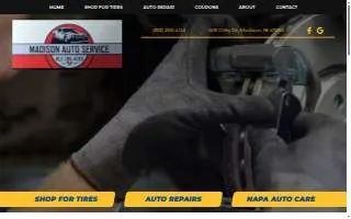 Madison Auto Service website