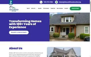 Above All Construction of Marion website