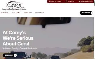 Corey's Automotive Repair & Service (C.A.R.S) website