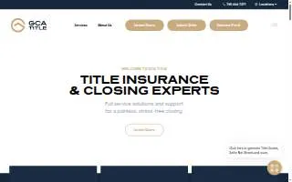 GCA Title (Headquarters) website