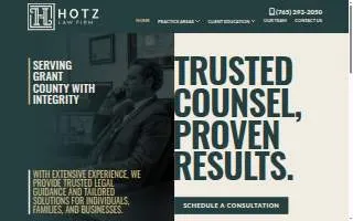 Hotz Law Firm website