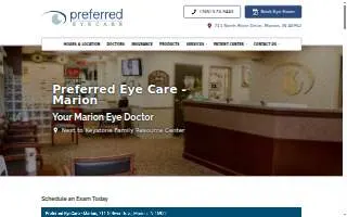 Preferred EyeCare - Marion website