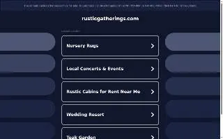 Rustic Gatherings Wedding and Event Barns, LLC website
