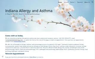 Asthma & Allergy Clinic website