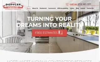 Doppler Construction, Inc. website