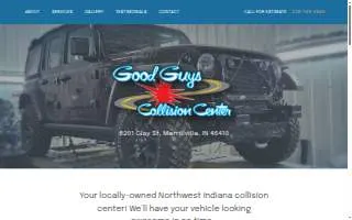 Good Guys Collision website