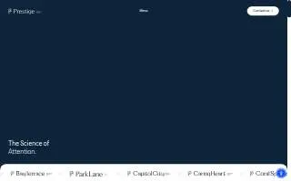 Prestige Employment Services website