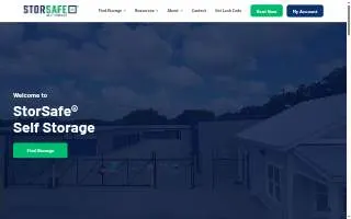 StorSafe Self Storage of Merrillville website