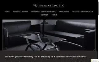 Beckman Law, LLC website