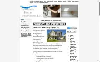 Lakeshore Home Inspections LLC of Michigan City website
