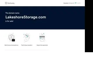Lakeshore Storage of Michigan City website
