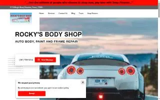 Rocky's Body Shop LLC of Michigan City website