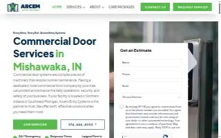Arcem Entry Systems website