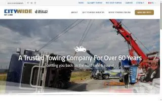 City Wide Towing of Mishawaka website
