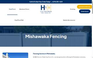 H&H Custom Made Vinyl Fence