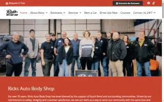 Rick's Auto Body Shop of Mishawaka website