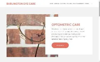 Burlington Eye Care website