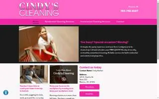 Cindy's Cleaning website