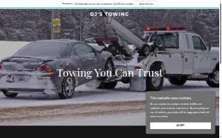 DJ'S Towing & Auto Service and Uhaul Dealer website