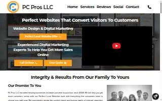 PC PROS LLC - Web Design & Digital Marketing website